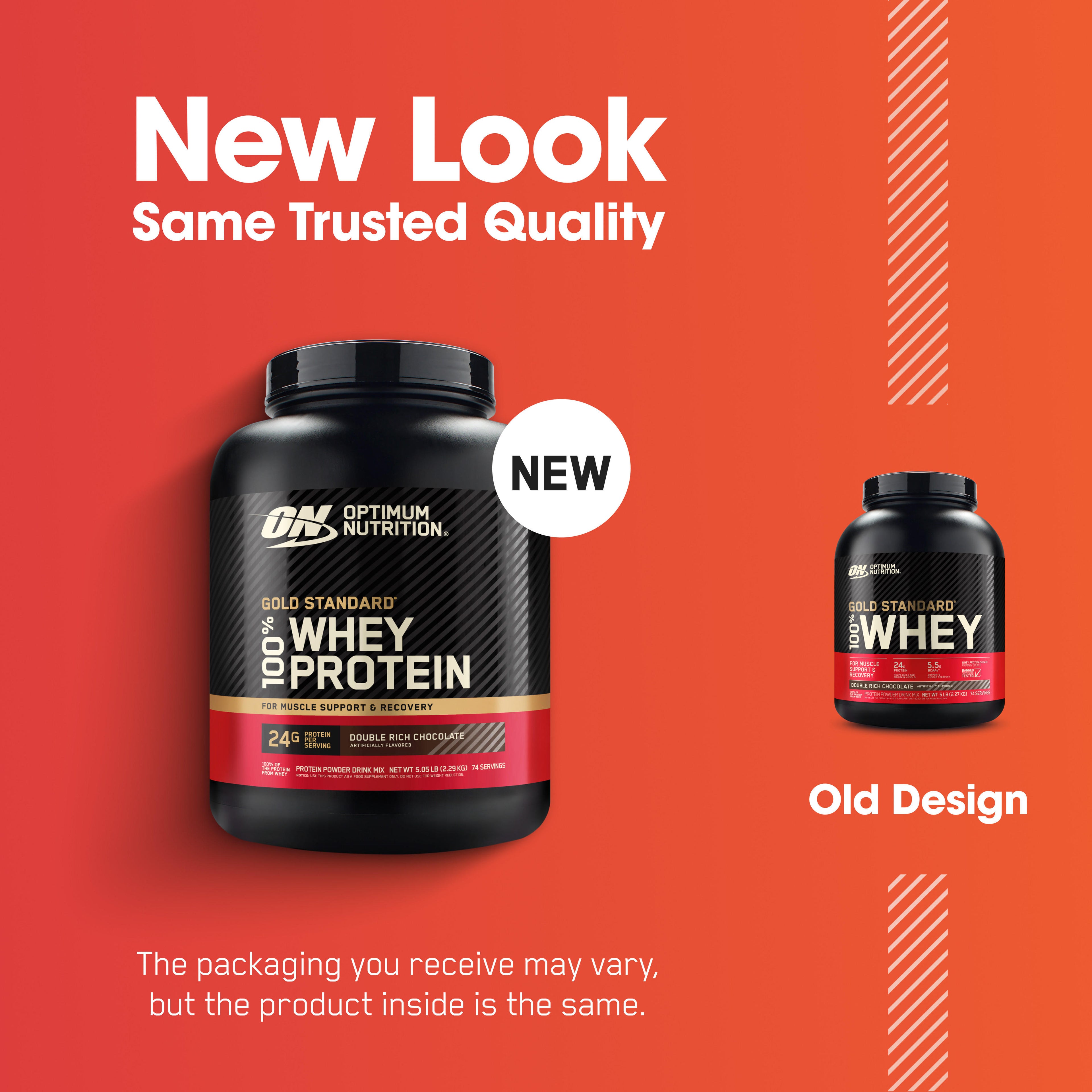 Optimum Nutrition Gold Standard 100% Whey Protein Powder, Double Rich Chocolate, 5 Pound