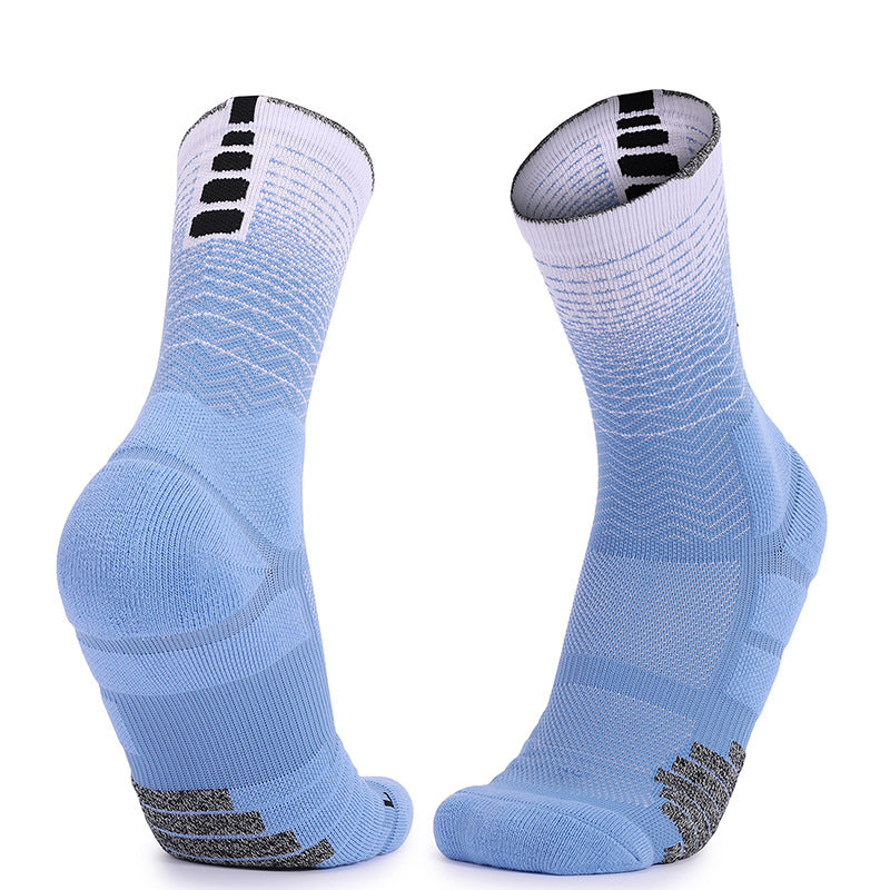 Elite High-Top Basketball Socks – Thick Cushioned Terry Sole, Anti-Slip Performance Crew Socks