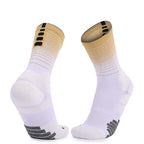 Elite High-Top Basketball Socks – Thick Cushioned Terry Sole, Anti-Slip Performance Crew Socks