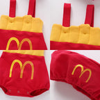 M-shaped baby bodysuit-4 set