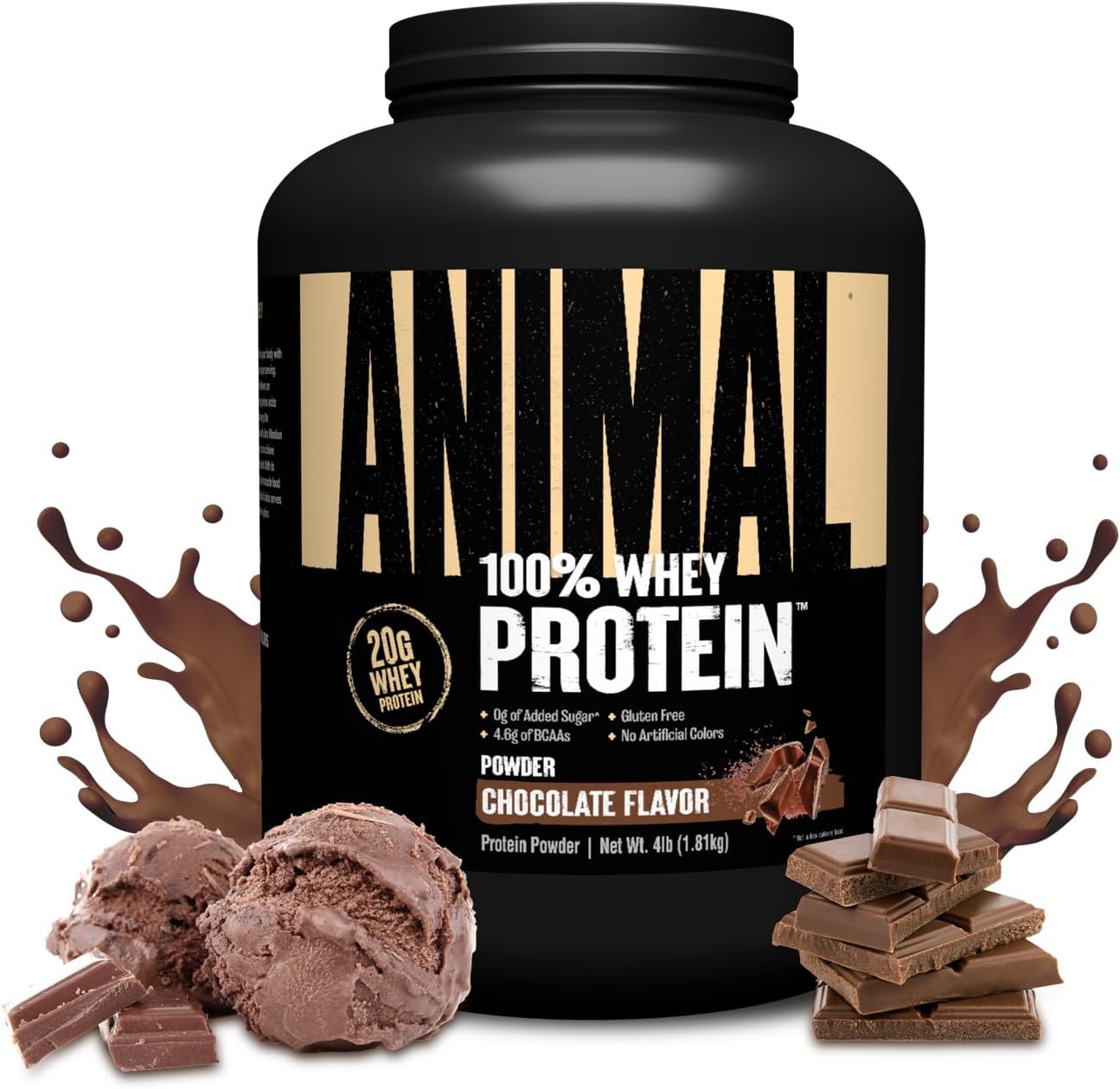Animal 100% Whey Protein Powder – Chocolate, 4 lb