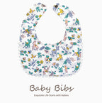 Baby Cotton Bibs 3-Pack: Soft Absorbent Drool Bibs for Infants & Toddlers