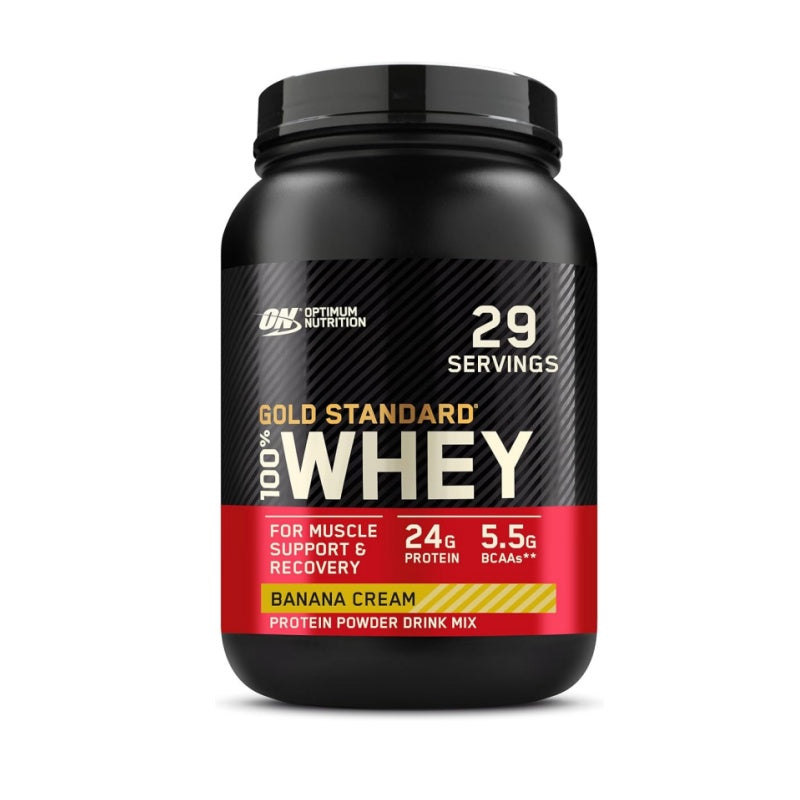 Optimum Nutrition Gold Standard 100% Whey Protein Powder, Banana Cream, 2 Pound