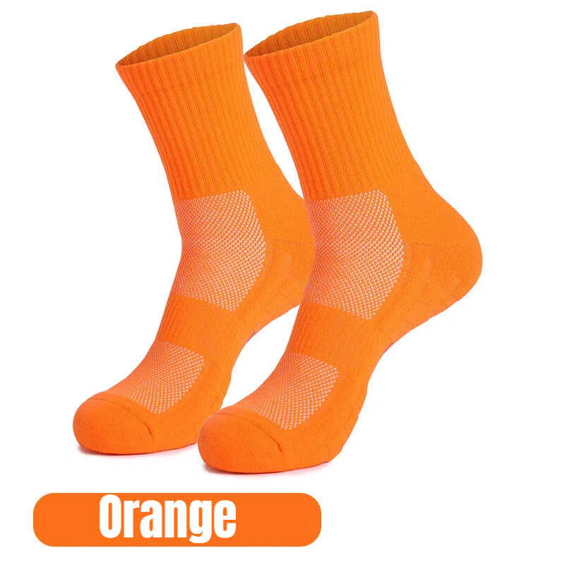 Damping Massage Sport Socks 1 Pairs- Cushioned Towel Bottom for Badminton, Running, Basketball | Low & Mid-Cut | Men & Women