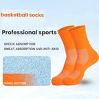 Damping Massage Sport Socks 1 Pairs- Cushioned Towel Bottom for Badminton, Running, Basketball | Low & Mid-Cut | Men & Women
