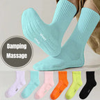 Damping Massage Sport Socks 1 Pairs- Cushioned Towel Bottom for Badminton, Running, Basketball | Low & Mid-Cut | Men & Women