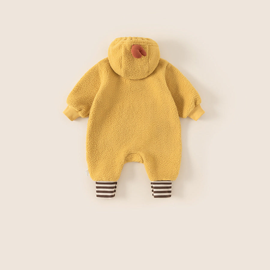 Cozy Duck Baby Crawling Suit Baby Yellow