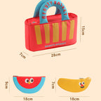 Cute Cartoon Makeup Bag Set – 3-Piece Large Capacity Portable Cosmetic & Toiletry Organizer with Handle