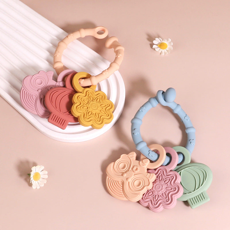 Baby Teething Toys – Key Bracelet Silicone Teething Sticks