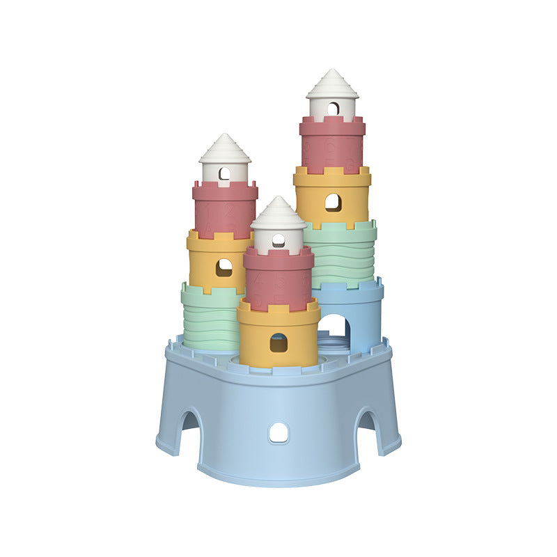 Color & Number Discovery Castle Blocks — Montessori-Inspired Stacking Toys for Toddlers 1-3 Years Old