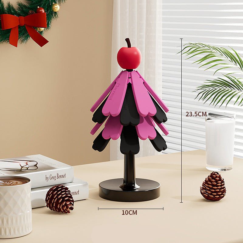 Christmas Tree Silicone Trivet – Creative Heat-Resistant Table Mat for Hot Pots & Dishes