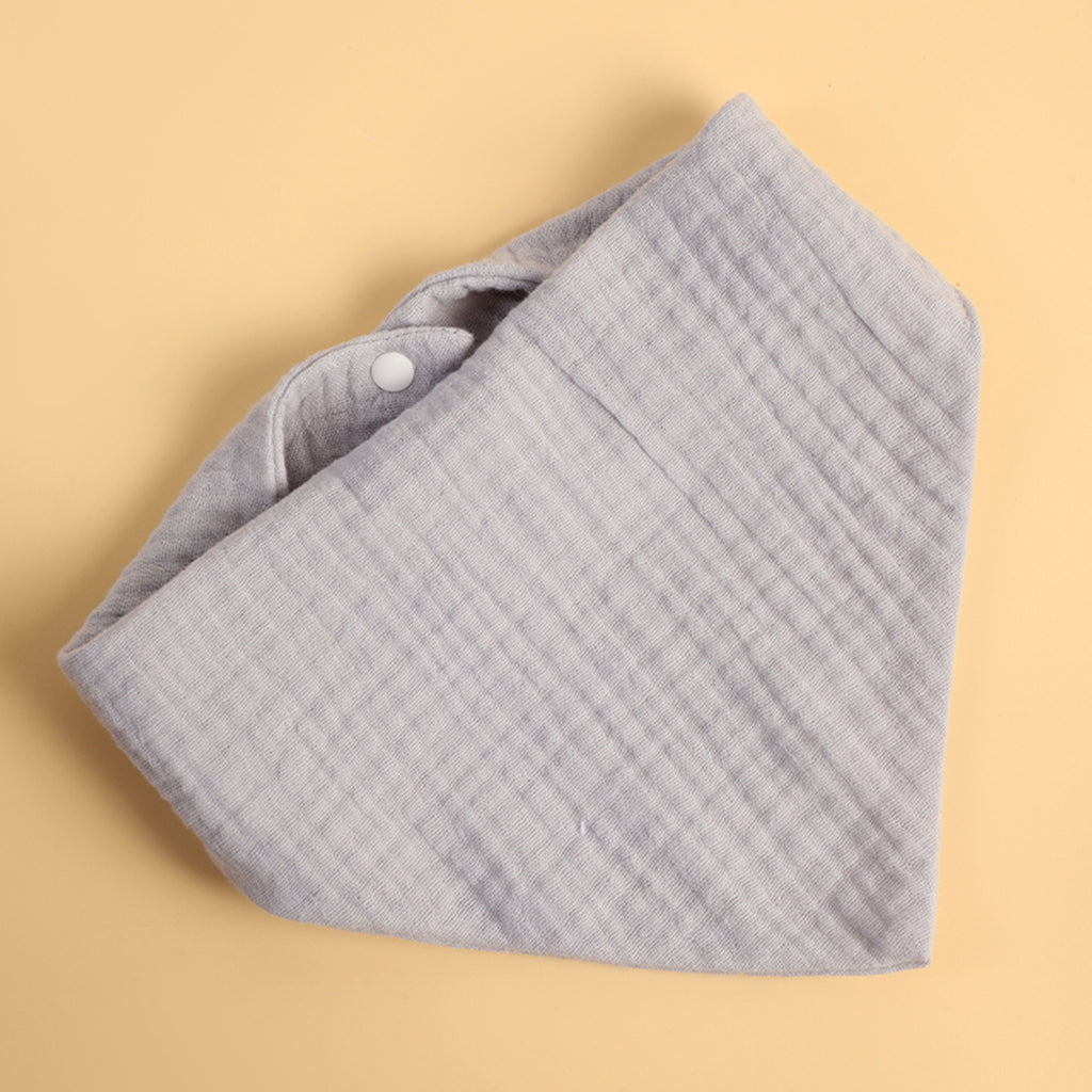 Baby Muslin Bibs Triangle Soft Cotton-5 pack