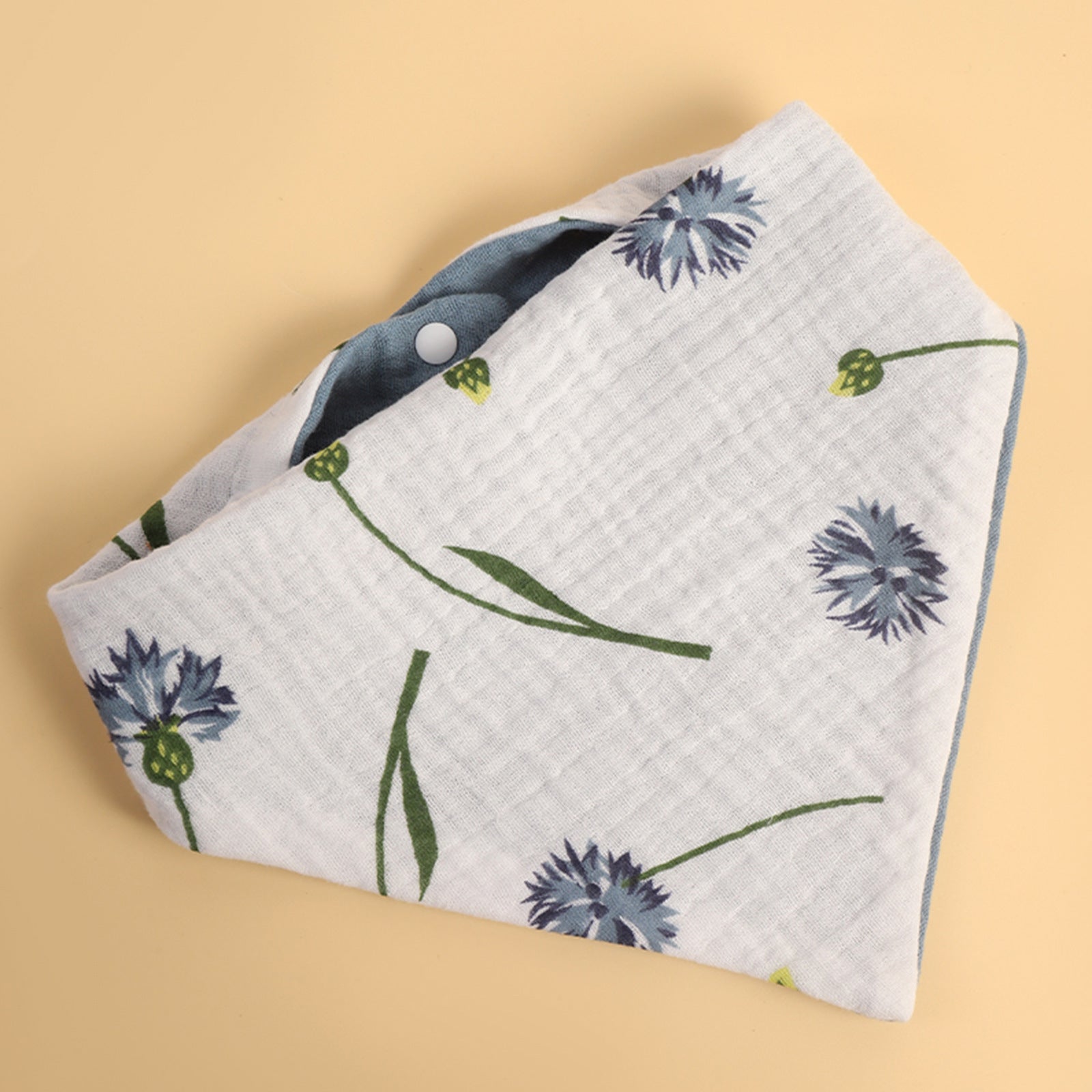 Baby Muslin Bibs Triangle Soft Cotton-5 pack