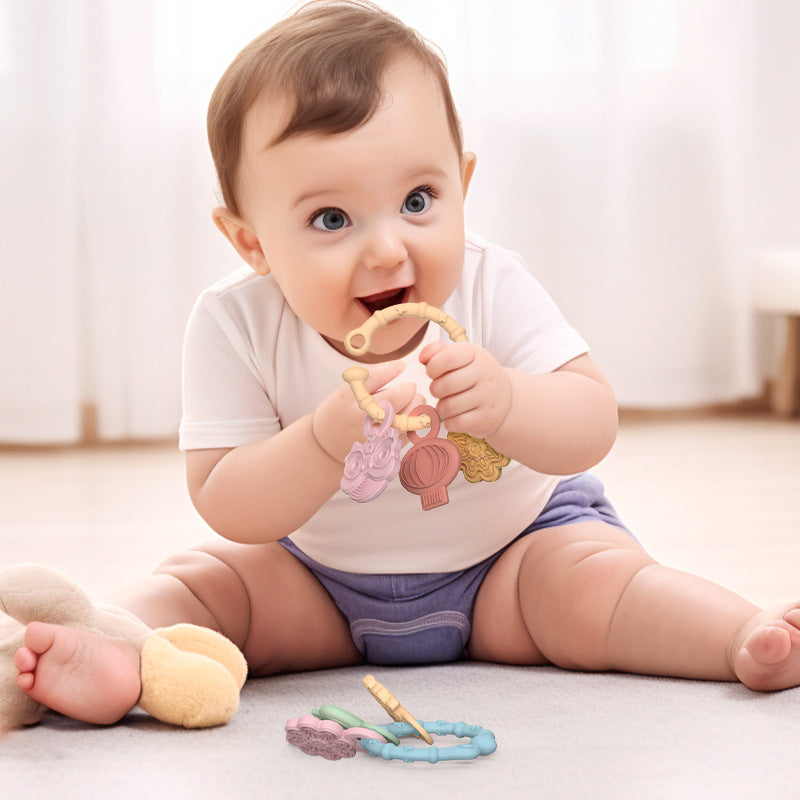 Baby Teething Toys – Key Bracelet Silicone Teething Sticks