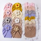 Baby Hat & Bib Set – Cute Floral Infant Beanie and Drool Bib 2-Piece Outfit for Newborns & Toddlers