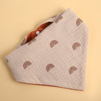 Baby Muslin Bibs Triangle Soft Cotton-5 pack