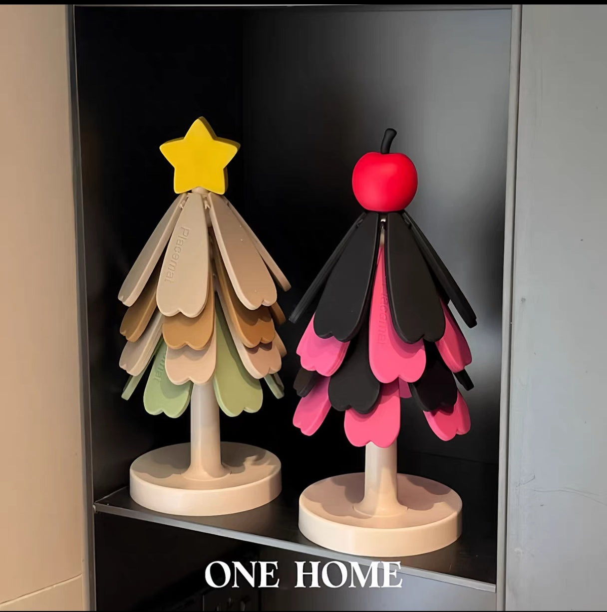 Christmas Tree Silicone Trivet – Creative Heat-Resistant Table Mat for Hot Pots & Dishes