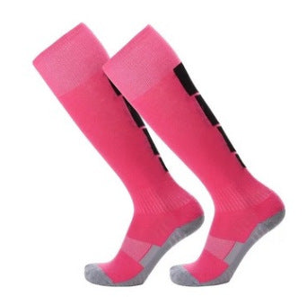 Professional Over-The-Knee Soccer Socks – Thick Cushioned, Sweat-Wicking, Anti-Slip & Shock-Absorbing Football Socks for Adults