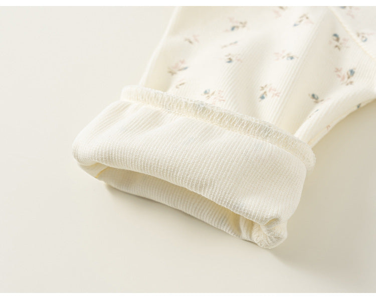 Ruffled Crew Neck Long Sleeve