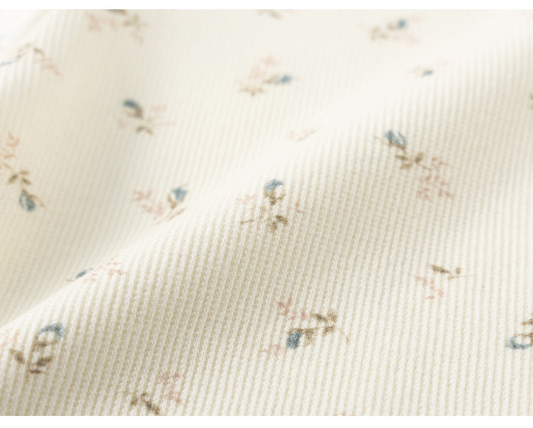 Ruffled Crew Neck Long Sleeve